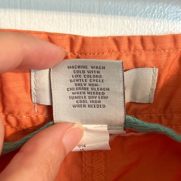 NWT Merona Orange Cargo Shorts with Drawstring Waist, Women’s 14 - Picture 3 of 7